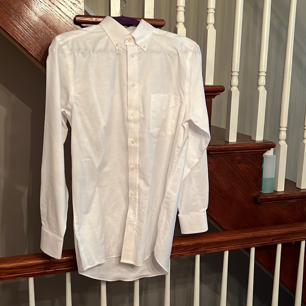 JC Penney Stafford white button down shirt